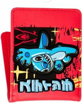 Stitch Kanji Bifold Wallet - Lilo & Stitch Red Buckle-Down